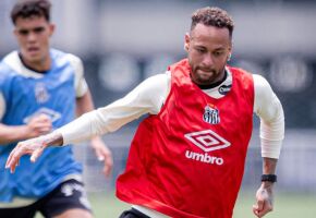 Neymar, atacante do Santos.