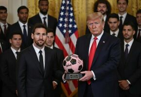 Donald Trump chamou o Palmeiras de melhor time brasileiro ao relembrar jogo contra o Inter Miami de Messi na Copa do Mundo de Clubes. 