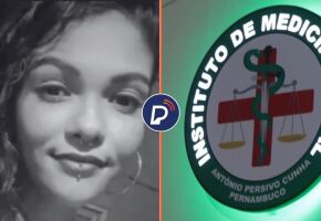 Thaynara Melo Soares da Silva, mulher que foi assassinada e fachada do IML.