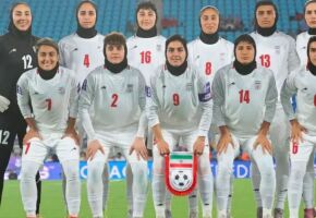 Sele&ccedil;&atilde;o feminina do Ir&atilde; durante a Asian Cup.