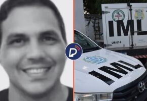 Socorrista Arlan Monteiro da Silva, de 39 anos, v&iacute;tima fatal de acidente e viaturas do IML.