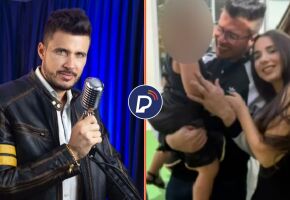 Silvio Souza Silva, conhecido como "Dom Silver", e foto do casal junto da filha.