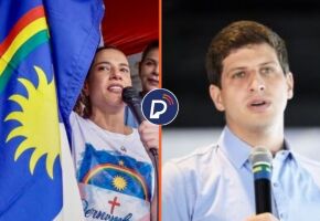 Jo&atilde;o Campos e Raquel Lyra