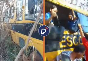 Alunos da rede municipal de ensino de Gl&oacute;ria do Goit&aacute;, na Zona da Mata Norte de Pernambuco. 