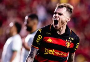Chrystian Barletta comemora gol do Sport.