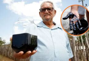 Sidr&ocirc;nio Moreira encontrou petr&oacute;leo ao perfurar um po&ccedil;o artesiano em busca de &aacute;gua no s&iacute;tio onde mora.