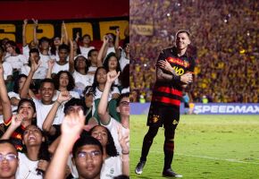 Alunos de Igarassu prestigiram vit&oacute;ria do Sport por 2 a 1, com dois gols de Barletta.