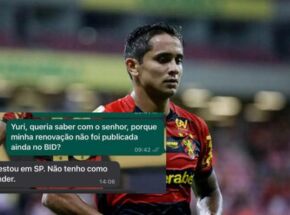 Everton Felipe exp&otilde;e conversa com presidente do Sport e diz que&nbsp;foi&nbsp;abandonado. Foto: Anderson Stevens / SCR