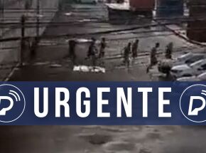 V&iacute;deo mostra internos fogindo pela porta da frente da Funase do Cabo. Foto: Reprodu&ccedil;&atilde;o