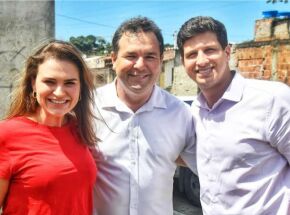 Marília Arraes, Junior Matuto e João Campos. Foto: Portal de Prefeitura