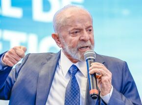 Presidente do Brasil, Lu&iacute;s In&aacute;cio Lula da Silva. 