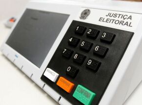 Urna eletr&ocirc;nica.