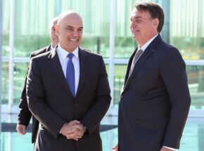 Alexandre de Moraes e Jair Bolsonaro
