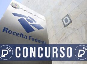 Fachada da Receita Federal. 