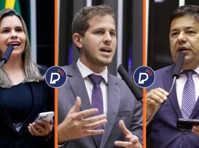 Deputados pernambucanos Clarissa T&eacute;rcio, Pedro Campos e Mendon&ccedil;a Filho.