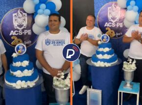 Presidente Luiz Torres e o vice-presidente Carlos Raul Lins.