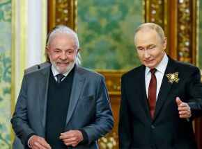Lula e Vladimir Putin.