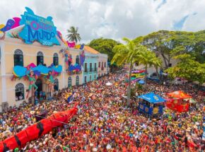 Sede da Prefeitura de Olinda no per&iacute;odo de carnaval