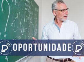 Oportunidade para professor. 