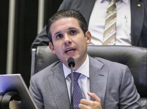 Presidente da C&acirc;mara dos Deputados Hugo Motta. 