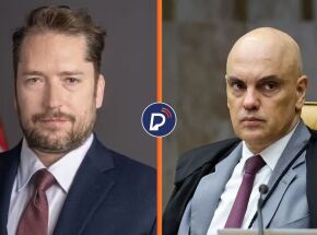 Darren Beattie e Alexandre de Moraes.