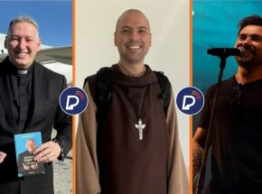 Padre Marcelo Rossi, Frei Gilson e Rosa de Saron.