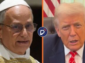 Papa Le&atilde;o e Donald Trump.