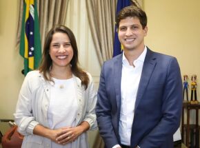Governadora de Pernambuco Raquel Lyra e o Prefeito Jo&atilde;o Campos 