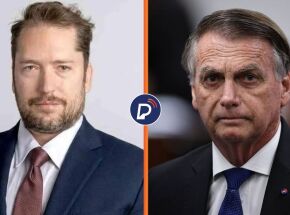 Darren Beattie e Jair Bolsonaro.