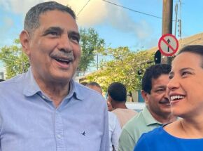 Deputado Jo&atilde;o Paulo e governadora Raquel Lyra.