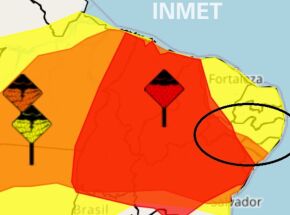 Mapa do INMET para Pernambuco