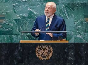 Lula em discurso na ONU.