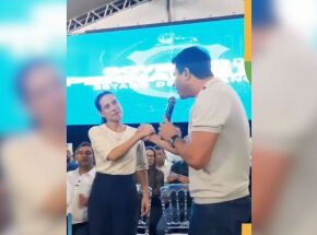 Raquel Lyra e Carlos Veras.