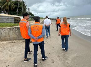 Prefeitura de Jaboat&atilde;o faz vist&oacute;ria nas praias