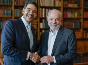 Jorge Messias e Lula. 