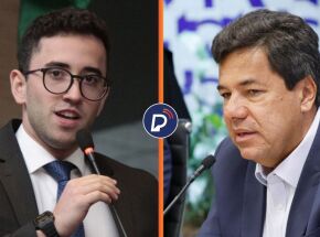 Vereador Thiago Medina e o deputado federal Mendon&ccedil;a Filho.