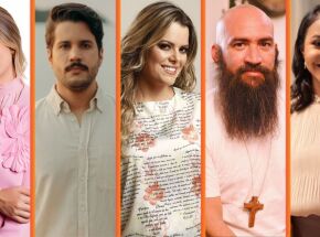 Aline Barros, Gabriel Guedes, Ana Paula Valad&atilde;o, Marco Telles e J&uacute;lia Vit&oacute;ria.