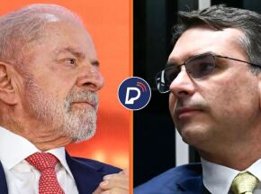 Lula e Fl&aacute;vio Bolsonaro.