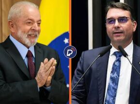 Lula e Fl&aacute;vio Bolsonaro