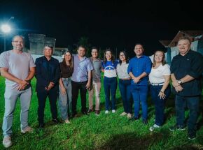 Raquel Lyra e aliados em Lajedo