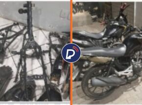 A a&ccedil;&atilde;o teve in&iacute;cio ap&oacute;s o trabalho das equipes policiais, que localizaram o im&oacute;vel apontado como um local utilizado para o desmonte de motocicletas com registro de roubo ou furto.