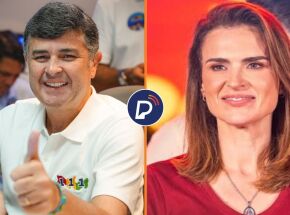 Eduardo da Fonte e Mar&iacute;lia Arraes em disputa ao senado
