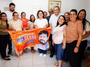 O momento de confraterniza&ccedil;&atilde;o foi realizado na Casa Paroquial, localizada em Cruz de Rebou&ccedil;as. 