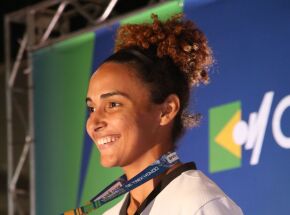 Ivana Santos &eacute; atleta profissional de Taekwondo. 