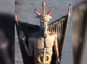 Est&aacute;tua gigante em homenagem ao Diabo chama aten&ccedil;&atilde;o no Cear&aacute;