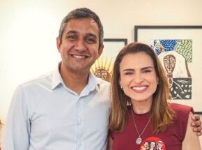 Fl&aacute;vio Marques e Mar&iacute;lia Arraes.