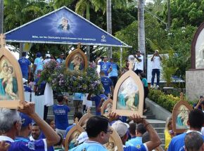 O Santu&aacute;rio da M&atilde;e Rainha fica no bairro de Ouro Preto, em Olinda.