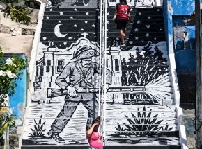 O trabalho &eacute; assinado pelo artista visual Max Motta, conhecido como Magrelo.