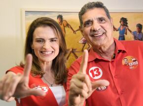 Mar&iacute;lia Arraes e Jo&atilde;o Paulo Lima e Silva. 
