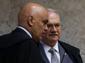 Ministros do STF Alexandre de Moraes e Edson Fachin.